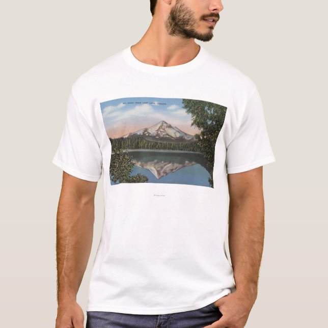Camiseta Mt. Capilla, Oregon - vista de la montaña de (Anverso)