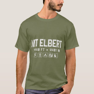 Camiseta Mt Elbert Colorado Mountain 14er