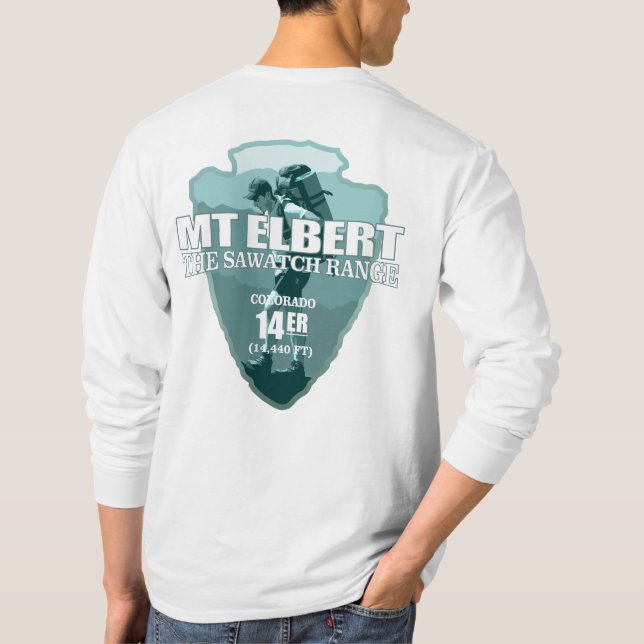 Camiseta Mt Elbert (punta de flecha T) (Reverso)