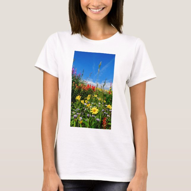 Camiseta Mt. Flores silvestres (Anverso)