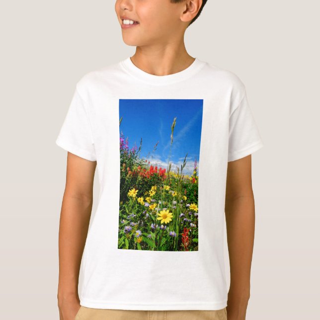 Camiseta Mt. Flores silvestres (Anverso)