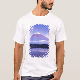 Camiseta Mt. Fuji con nube lenticular, lago Motosu,
