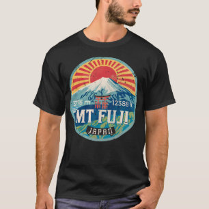 Camiseta Mt Fuji - Emblema vintage