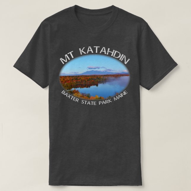 Camiseta Mt Katahdin Autumn Maine Scenic Beauty (Diseño del anverso)
