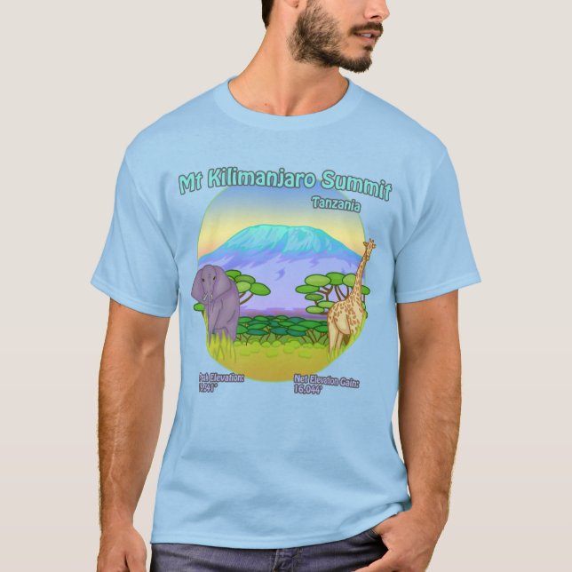 Camiseta Mt Kilimanjaro Summit Shirt Versión 2 (Anverso)