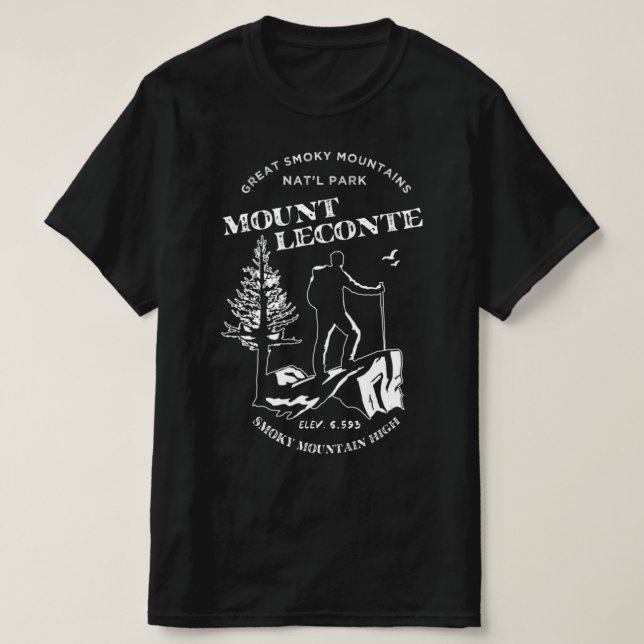 Camiseta Mt Leconte Great Smoky Mountains (Diseño del anverso)