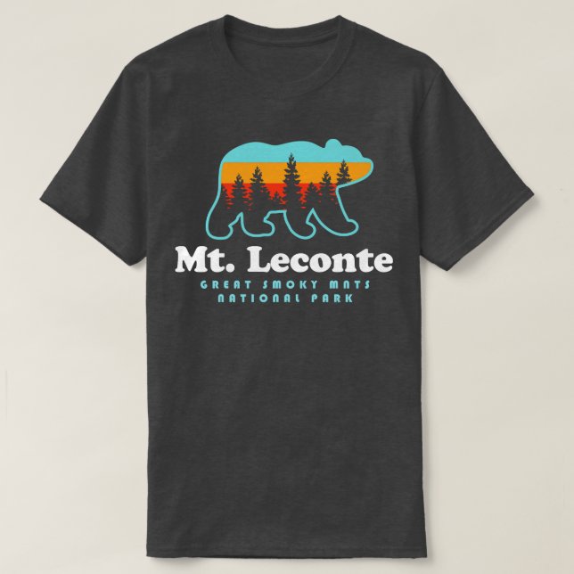 Camiseta Mt Leconte Great Smoky Mountains Bear (Diseño del anverso)