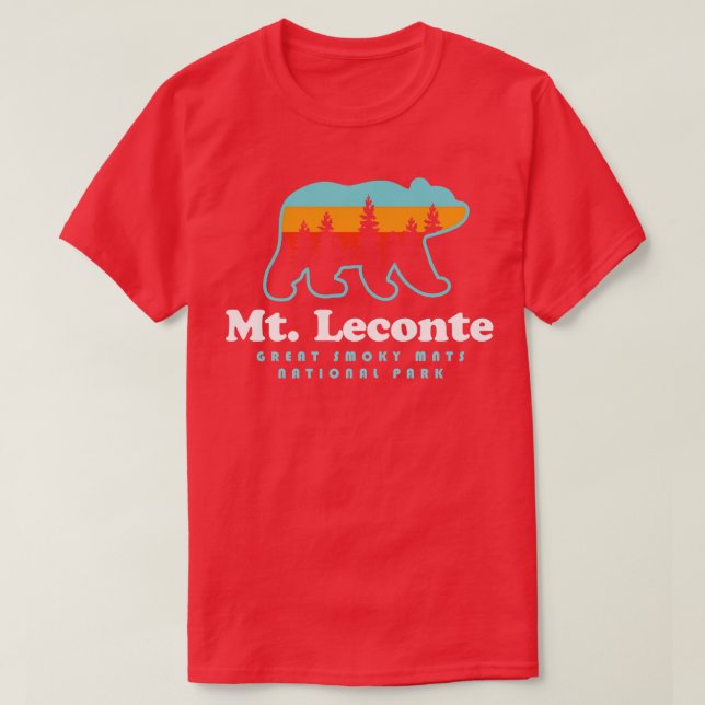 Camiseta Mt Leconte Great Smoky Mountains Bear (Diseño del anverso)