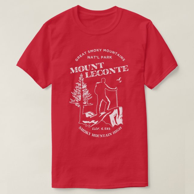Camiseta Mt Leconte Great Smoky Mountains Classic (Diseño del anverso)