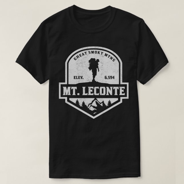Camiseta Mt Leconte Great Smoky Mountains Senderismo (Diseño del anverso)