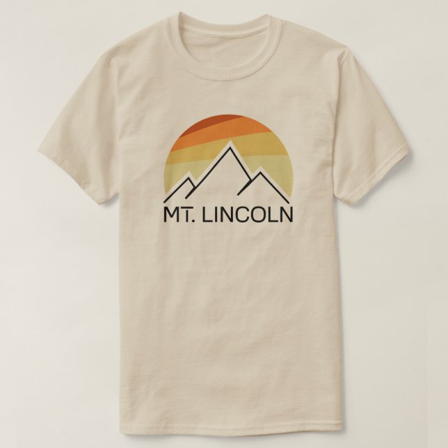 Camiseta Mt. Lincoln New Hampshire Retro (Diseño del anverso)