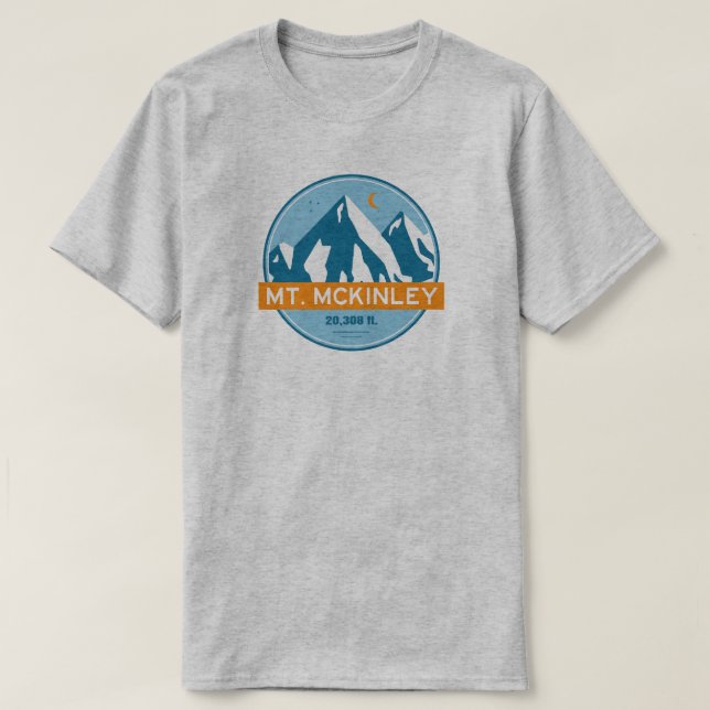 Camiseta Mt. McKinley Alaska Stars Moon (Diseño del anverso)