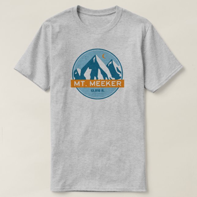 Camiseta Mt. Meeker Colorado Stars Moon (Diseño del anverso)