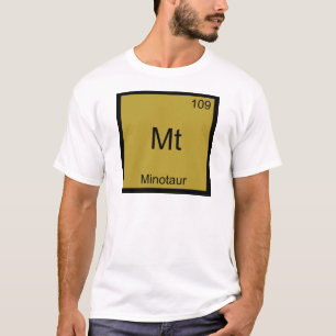 Camiseta Mt - Minotaur Funny Chemistry Element Symbol Tee