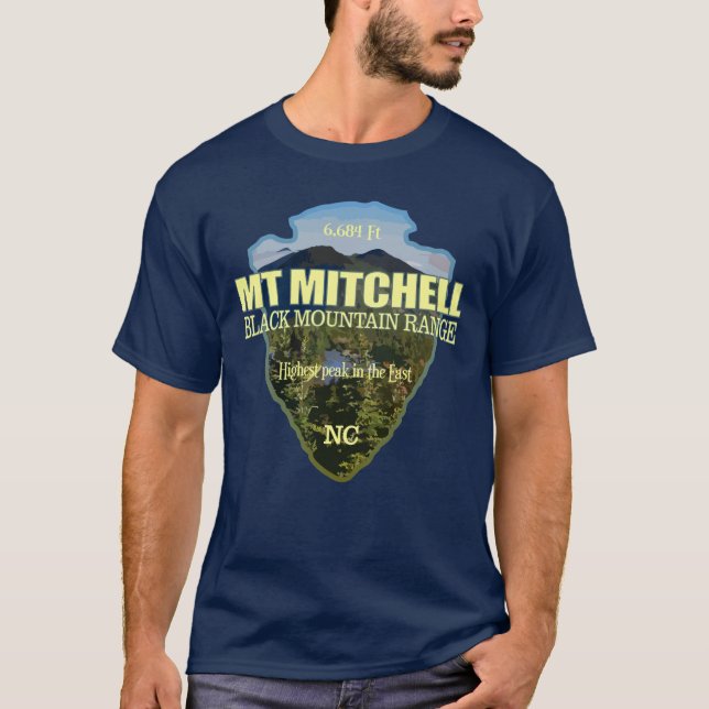 Camiseta Mt Mitchell (punta de flecha) (Anverso)