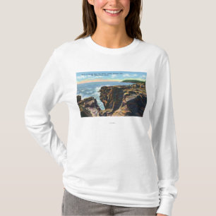 Camiseta Mt. Opinión de la isla desierta del agujero del
