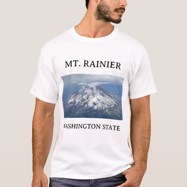 Camiseta MT. Rainier Aerial Photo Stratus Cloud 2 (Anverso)
