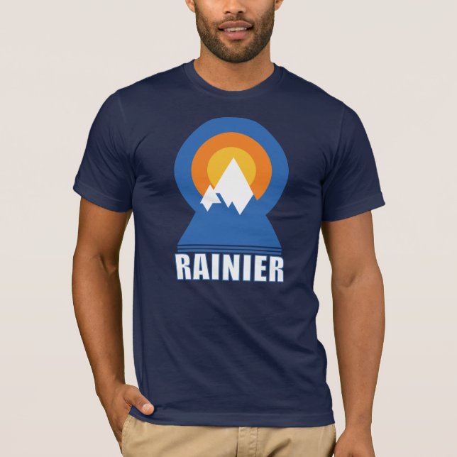 Camiseta Mt Rainier Hike Sunset T-Shirt (Anverso)