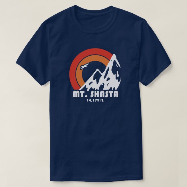 Camiseta Mt. Shasta California Sun Eagle (Diseño del anverso)