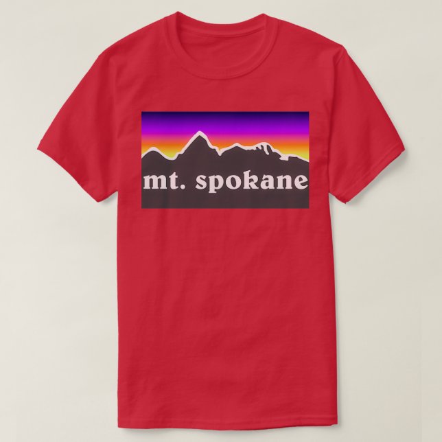 Camiseta Mt Spokane Mountain Skyboard Washington Snowboard  (Diseño del anverso)