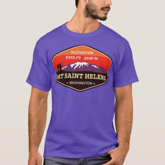 Camiseta Mt St Helens Washington Mountain Climbing Badge