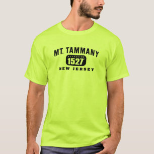 Camiseta Mt. Tammany - verde de la seguridad