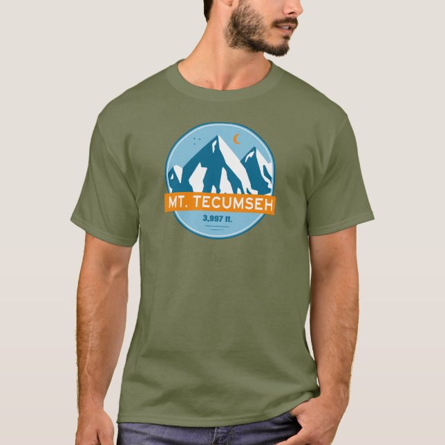 Camiseta Mt. Tecumseh New Hampshire Stars Moon (Anverso)