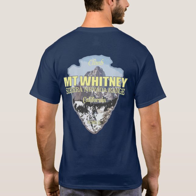 Camiseta Mt Whitney (punta de flecha) (Reverso)