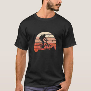 Camiseta Mtb Biker Retro Classic Sunset Mountain Bicicleta