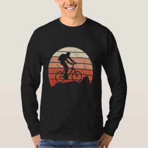 Camiseta Mtb Biker Retro Classic Sunset Mountain Bicicleta