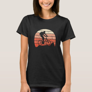 Camiseta Mtb Biker Retro Classic Sunset Mountain Bicicleta