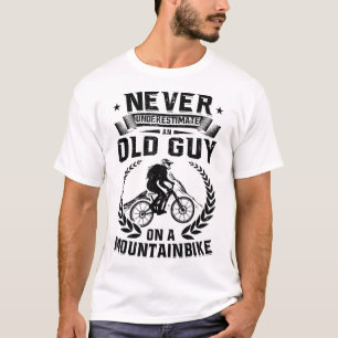 Camiseta MTB Ciclismo Viejo en bicicleta en bicicleta en bi