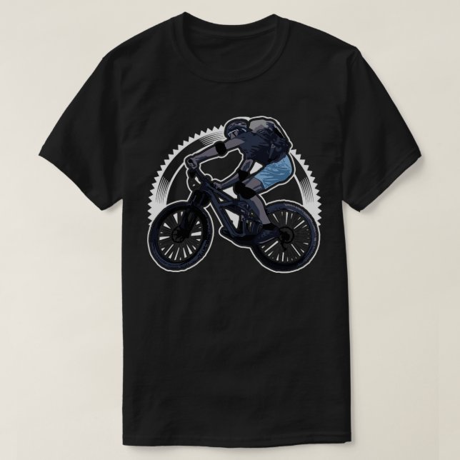 Camiseta MTB Downhill Mountain Bike Mountain Bicicleta (Diseño del anverso)
