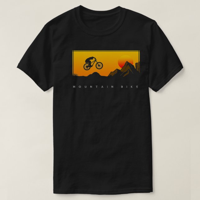 Camiseta MTB en bicicleta de montaña (Diseño del anverso)