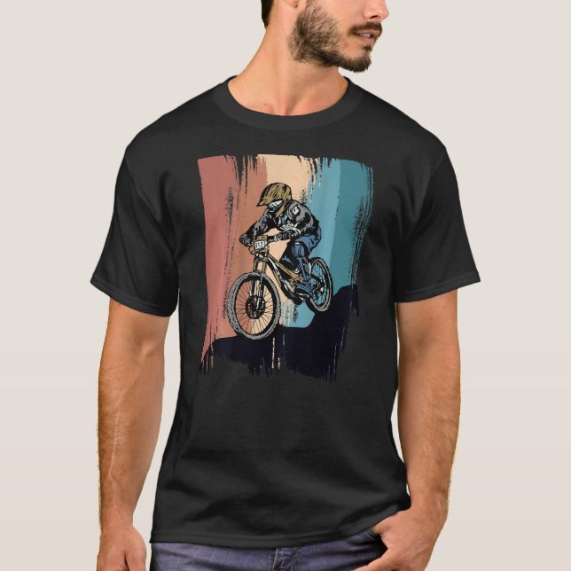 Camiseta MTB en bicicleta de montaña (Anverso)