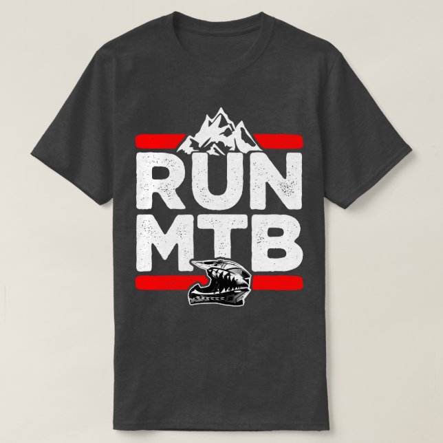 Camiseta MTB en bicicleta de montaña (Diseño del anverso)