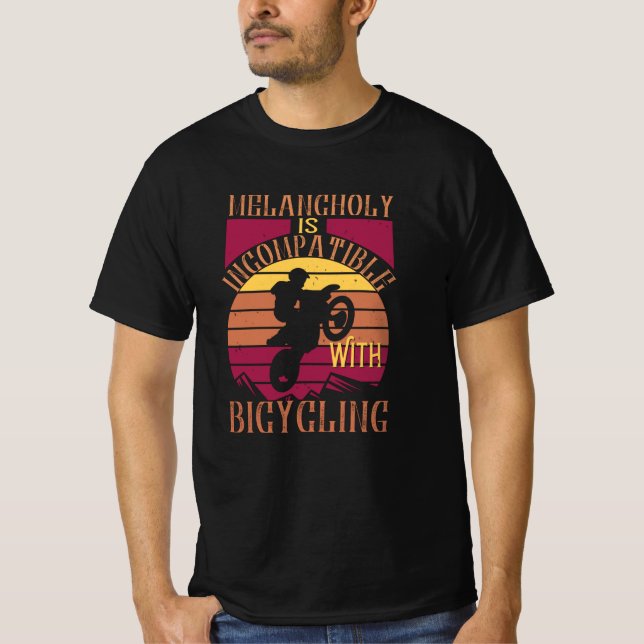 Camiseta MTB - La melancolía es incompatible (Anverso)