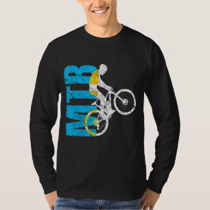 Camiseta Mtb Lettering Mountain Bike Trail Park Cyclist