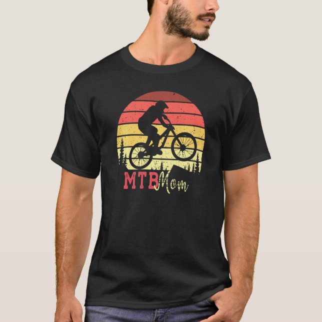 Camiseta Mtb Mom Con Vintage Sunset (Anverso)