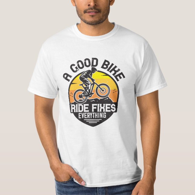 Camiseta MTB - Montar Arregla Todo (Anverso)