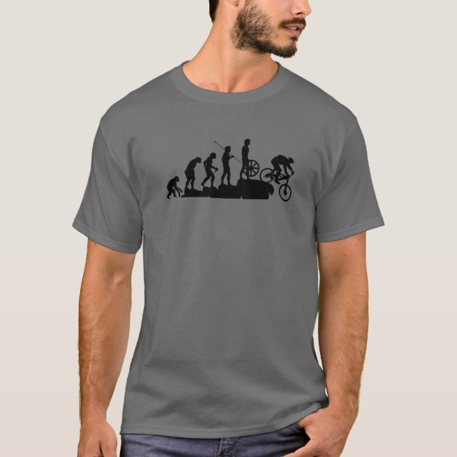 Camiseta MTB Mountain Biker Evolution Downhill Bike Rider G (Anverso)