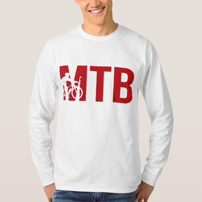 Camiseta MTB para aficionados a la bicicleta de montaña y c (Anverso)