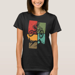 Camiseta MTB para Mountain Biker Retro Mens Mounta