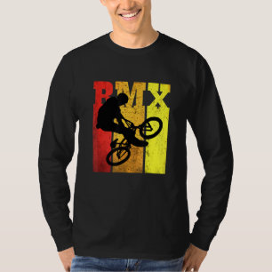 Camiseta MTB Retro BMX Stunts Bicicleta Bicicleta Vintage M
