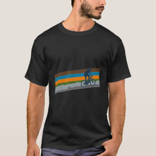 Camiseta Mtn Biking- Retro Colores Bicicleta de Montaña