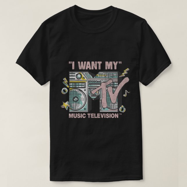 Camiseta Mtv Quiero Mi Boombox Retro.png (Diseño del anverso)