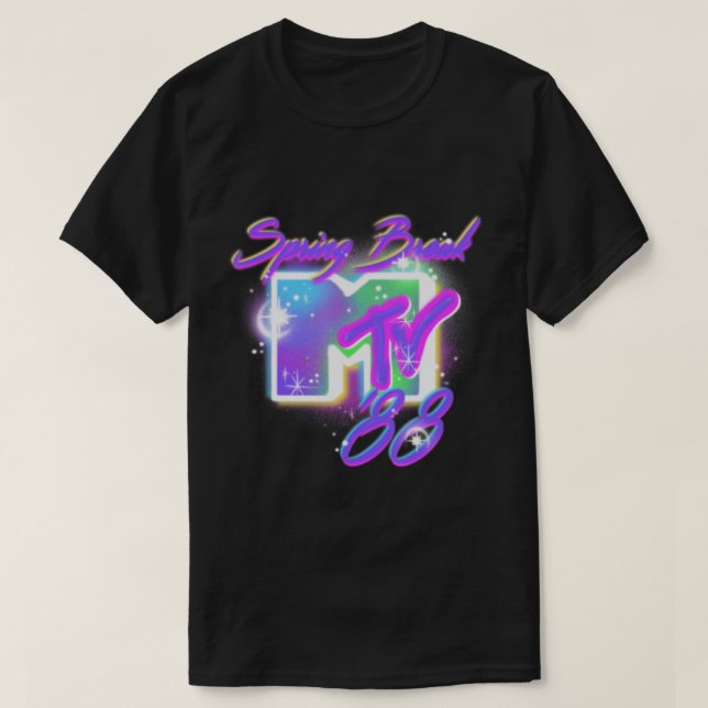 Camiseta Mtv Spring Break '88 Airbrushing Text.png (Diseño del anverso)