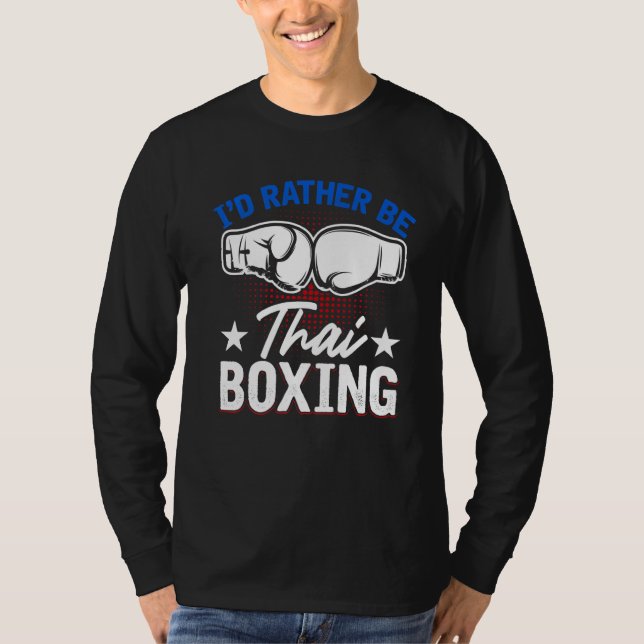 Camiseta Muay Marcial tailandés Kickboxing Combate deportes (Anverso)