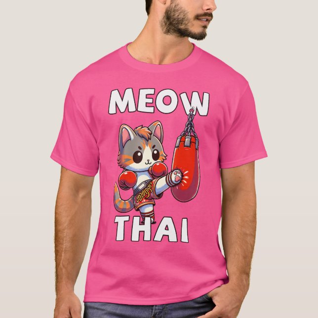 Camiseta Muay tailandés gracioso significa boxeo tailandés  (Anverso)