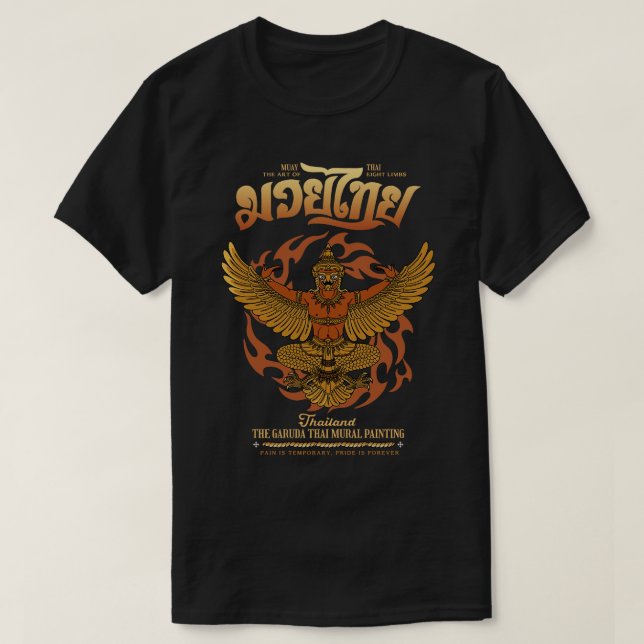 Camiseta Muay Thai Boran Sak Yant The Garuda (Diseño del anverso)